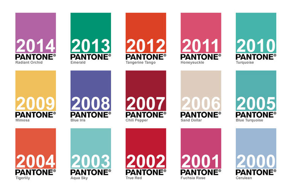 Pantone Colors Through the Years KEYLAY Design