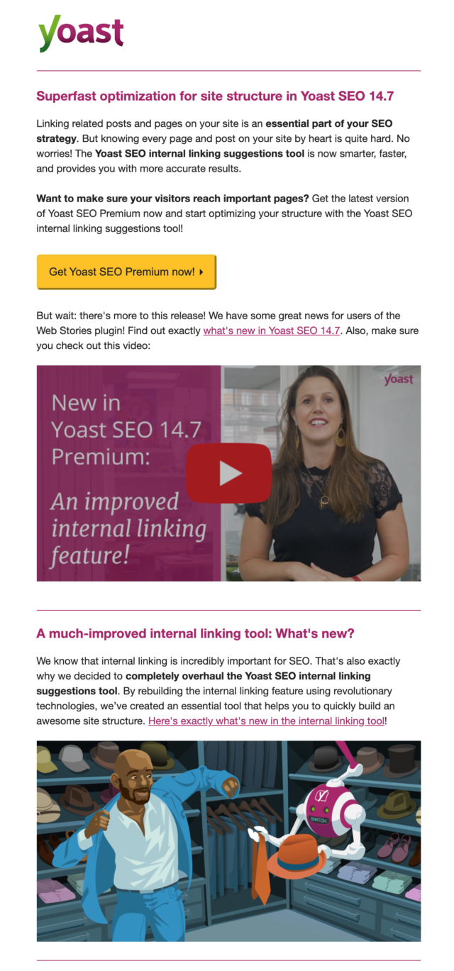 seo yoast text to image email ratio