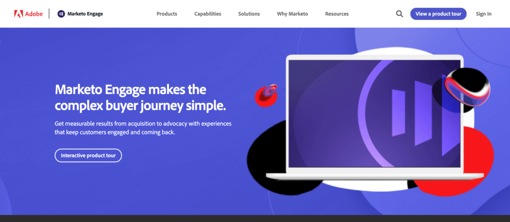 marketo homepage