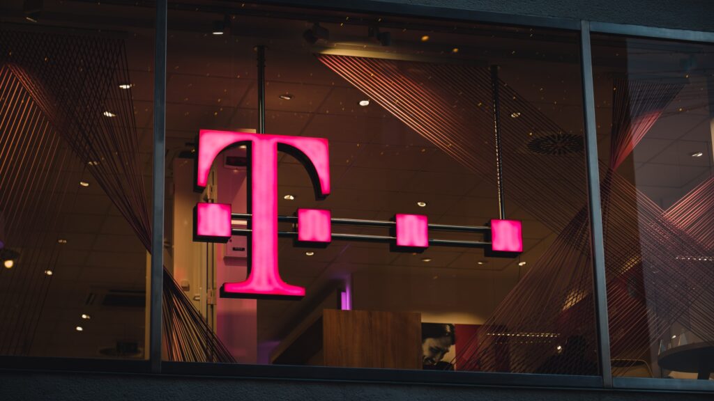 t-mobile logo on building