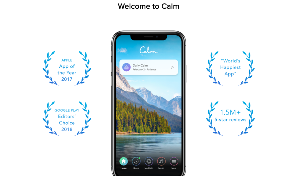 calm app screenshot